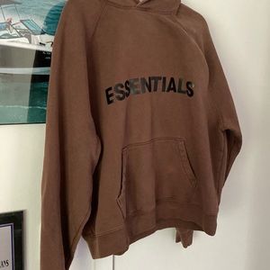 Essentials Brown Hoodie